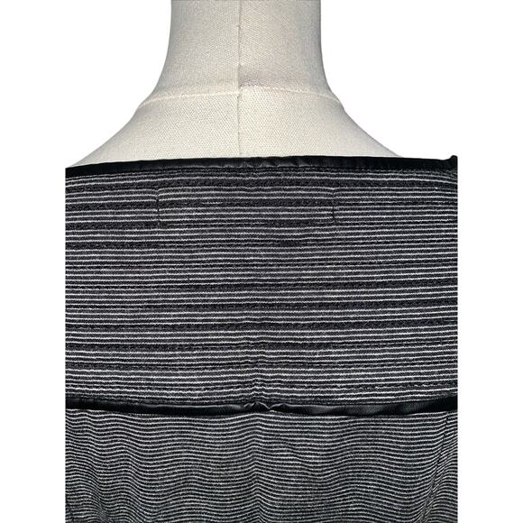 Max Studio Dress Women's Medium Black/Gray Striped Pencil Sleeveless - Picture 6 of 9